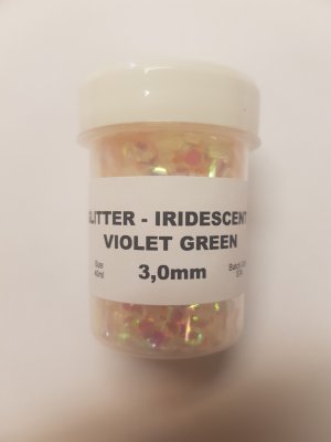 Glitterflakes Irid Violet/Green 3mm