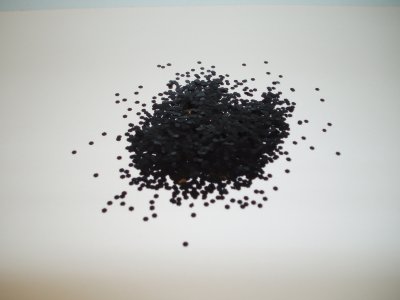 Black glitterflakes