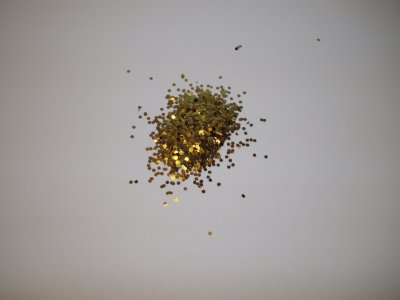 Gold glitterflakes 1,5mm